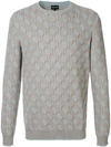 GIORGIO ARMANI JACQUARD MOTIF JUMPER