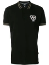 CAVALLI CLASS POLOSHIRT MIT SCHLANGEN-LOGO