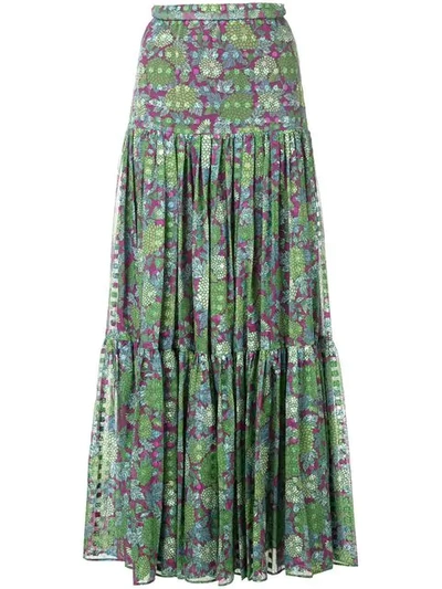 Alexis Grizelda Skirt In Purple Bouquet