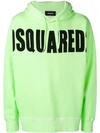 DSQUARED2 DSQUARED2 LOGO HOODIE - GREEN