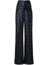 ROLAND MOURET SEQUIN EMBROIDERED TROUSERS
