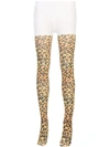 RICHARD QUINN Strumpfhose mit Leoparden-Print