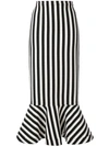 SALONI LONG STRIPED SKIRT