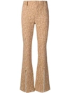 CHLOÉ TWEED FLARED TROUSERS