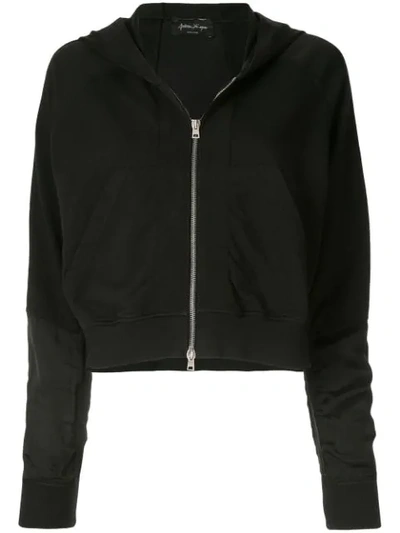 Andrea Ya'aqov Cropped Hooded Sweatshirt - 黑色 In Black