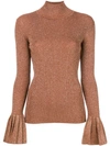 CARVEN FLARED CUFF KNITTED TOP