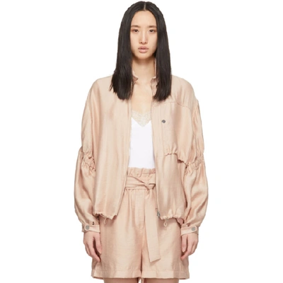 3.1 Phillip Lim / フィリップ リム Zip-front Anorak Jacket With Cinched Sleeves In Pink