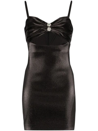 Area Cutout Mini-dress In Black