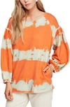 FREE PEOPLE FEELS RIGHT TIE DYE PULLOVER,OB949944