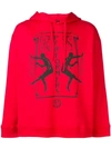 Raf Simons Printed Sweatshirt In Red