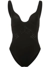 CYNTHIA ROWLEY RACY V-NECK SWIMSUIT