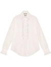 GUCCI LACE SHIRT WITH RUFFLES