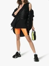 Ambush Printed Two-tone Scuba Shorts In Orange