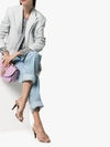 Isabel Marant Arora Mirrored Leather Sandals In Rosegold