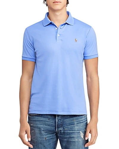 Polo Ralph Lauren Men's Custom Slim Fit Soft Touch Cotton Polo, Created For Macy's In Harbor Island Blue