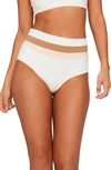 L*SPACE PORTIA REVERSIBLE HIGH WAIST STRIPE BIKINI BOTTOMS,CBPSC18