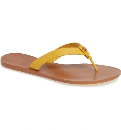 Tory Burch Women's Manon Leather Thong Sandals In Daylily
