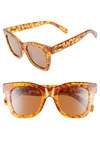QUAY AFTER HOURS 50MM SQUARE SUNGLASSES - ORANGE TORT / BROWN,AFTER HOURS
