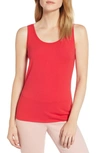 Nic And Zoe Nic+zoe Petites Perfect Scoop Neck Tank In Cosmo Red
