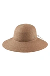 Helen Kaminski Delphina Round Raffia Sun Hat In Nougat