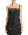 ANINE BING MONROE DOTTED-SILK CAMISOLE TOP,AB43-041-08
