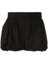 VERA WANG GATHERED HEM SHORTS