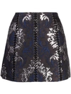 VERA WANG LACE-UP DETAIL MINI SKIRT