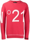 N°21 LOGO INTARSIA JUMPER