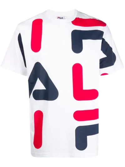 Fila Men's Logo Graphic T-shirt In White