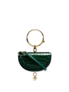 CHLOÉ CHLOÉ NILE MINAUDIÈRE BAG - GREEN