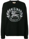 BURBERRY BURBERRY 徽章针织毛衣 - 黑色