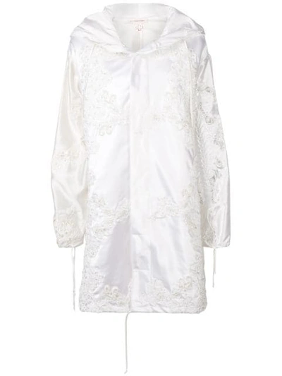 A.f.vandevorst Wedding Parka Coat In White