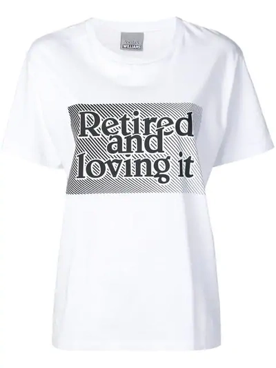 Ashley Williams Retired Print T-shirt - White