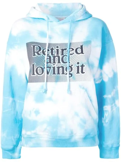 Ashley Williams Retired Print Hoodie In Blue