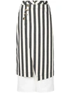 REJINA PYO REJINA PYO LAYERED STRIPED SKIRT - NEUTRALS