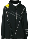 DSQUARED2 PATCHWORK PRINT HOODIE