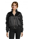 dressing gownRT GRAHAM WOMEN'S FIONA SATIN BOMBER JACKET IN BLACK SIZE: XL BY ROBERT GRAHAM