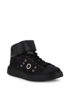 ALESSANDRO DELL'ACQUA LACE-UP HIGH-TOP SNEAKERS,0400098816432
