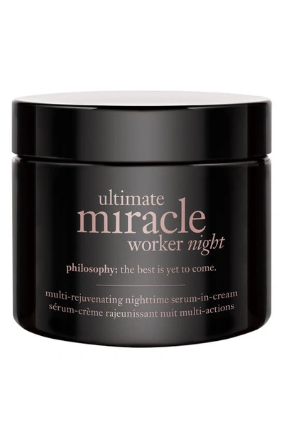 PHILOSOPHY DI LORENZO SERAFINI PHILOSOPHY ULTIMATE MIRACLE WORKER NIGHT MULTI-REJUVENATING NIGHTTIME SERUM-IN-CREAM,56670104000