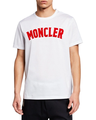 Moncler Genius Men's Logo Graphic T-shirt In White