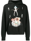 Misbhv Anime Print Hoodie - Black In Black