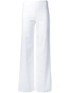THEORY THEORY HIGH WAISTED TROUSERS - WHITE