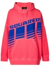 DSQUARED2 DSQUARED2 LOGO HOODIE - 红色