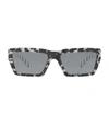 PRADA GRAPHIC RECTANGLE SUNGLASSES,14820517