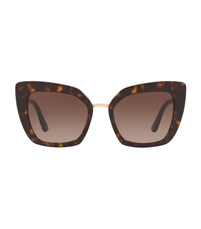 Dolce & Gabbana Dolce&gabbana Woman Sunglasses Dg4359 In Brown Gradient Dark Brown