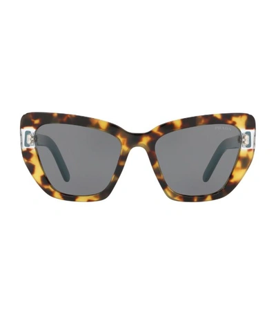 Prada Tortoiseshell Cat-eye Sunglasses In Grey-black
