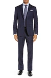 TED BAKER JAY TRIM FIT PLAID WOOL SUIT,TB35207 358
