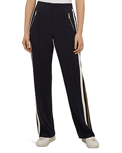 Ted Baker Kariss Side Striped Trousers In Navy