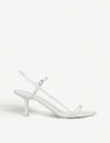 The Row Bare Mid-heel Leather Sandals