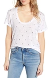 Rails Luna Palm Print Tee In White Mini Palms